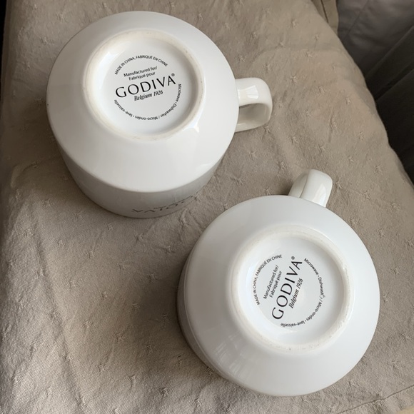 Set of 2 Godiva 16 oz. Mugs Cup - Picture 2 of 4